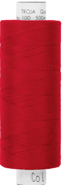 Troja Nähgarn Polyester Fb. Leuchtrot 0503