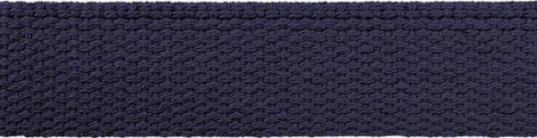 Baumwoll Gurtband 30 mm breit dunkelblau von Veno