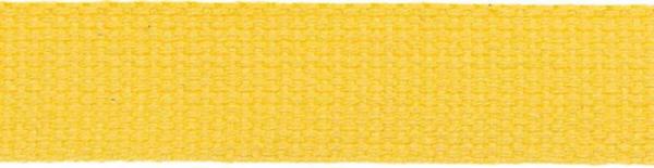Gurtband Baumwolle 3 cm gelb