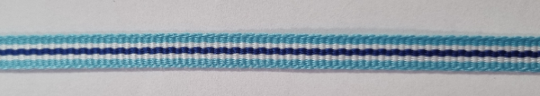Ripsband 6mm gestreift hellblau