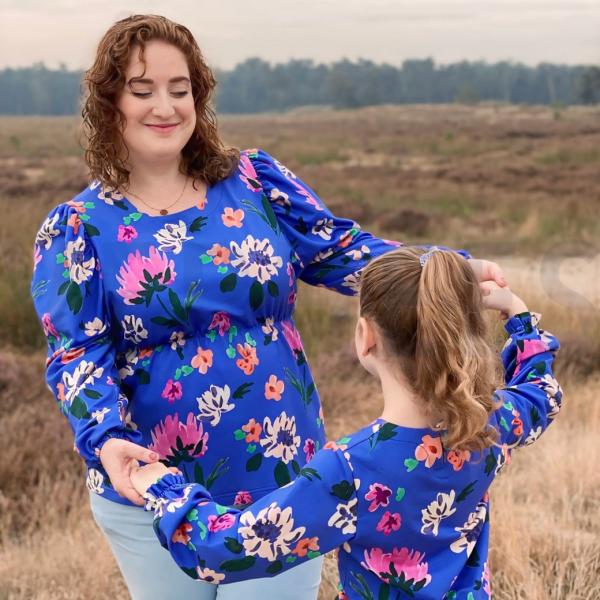 French Terry Sommer Sweat Colette Plum von Nerida Hansen