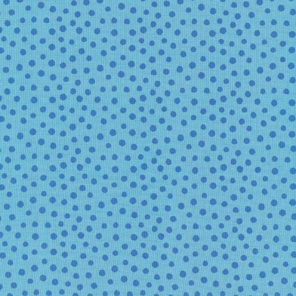 Baumwollstoff Junge Linie Blau grosse Punkte kbA 010518041 Westfalenstoffe