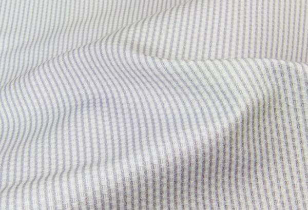 Baumwolle - Piqué Streifen hellgrau weiß 001500003 Westfalenstoffe