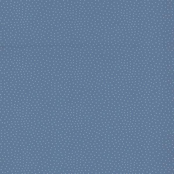 Baumwollstoff Druckstoff Blau gepunktet aus der Serie Kitzbühel Westfalenstoffe