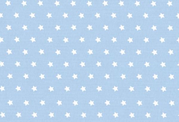 Baumwollstoff Sterne hellblau-weiß 010506231 Westfalenstoffe