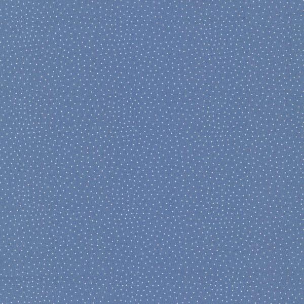 Baumwollstoff Druckstoff Blau gepunktet Capri Westfalenstoffe