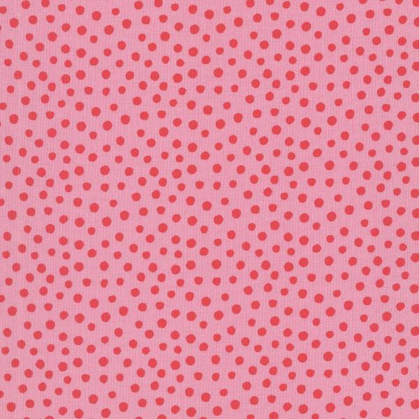 Baumwollstoff Junge Linie kbA Rosa Punkte 010518062 Westfalenstoffe