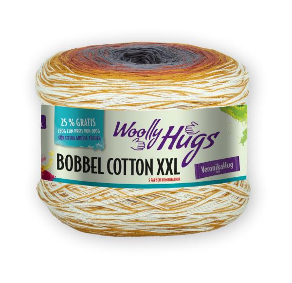 Woolly Hugs Bobbel Cotton XXL Fb. 610 Braun-grau-Verlauf