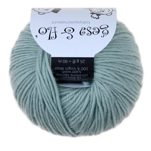 Gesa & Flo Merino babyspeichelecht Fb.29 Aqua
