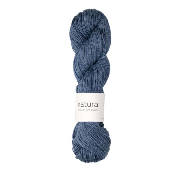 Natura Schurwolle-Merino-Bw-Leinen-Garn Fb. 2413 Jeansblau von Atelier Zitron