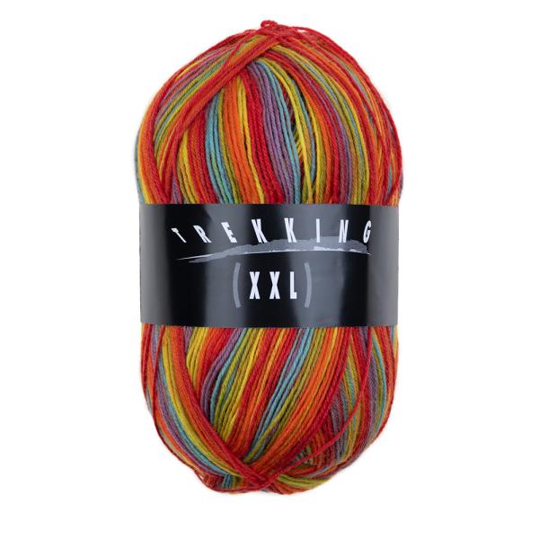 Atelier Zitron Trekking XXL Sockenwolle 4-fach Fb. 800 bunt gestreift