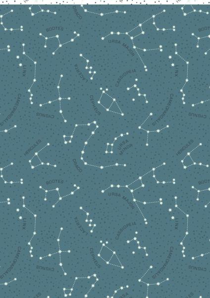 A422-2 Lewis&Irene Light Years: Teal blue constellations Glow in the dark