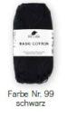Baumwollgarn Basic Cotton Fb. 99 Schwarz von Pro Lana