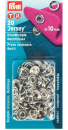 Nachfüllset Jersey Druckknöpfe Fb. Silber Zackenring 10 mm Prym 390106