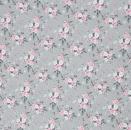 Jersey Baumwolle 510182 Swafing Blumen grau rosa