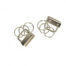 Opry Klemme mit 3 schlüsselanhänger-Ringen 25 mm. Fb. Nickel