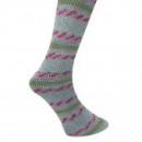 Ferner Wolle Mally Socks Farbe 090222 Hellblau-Grün-Pink