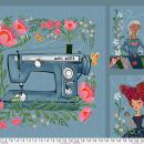 Patchworkbaumwolle All in the Making - Panel by Magic Makers PWCD118 by Cori Dantini for Free Spirit