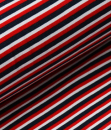 Baumwoll-Jersey Parade Stripe Rot