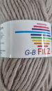 Filzwolle Filz It Fb. 28 Uni Grau-Beige von G-B
