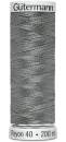 Maschinenstickfaden Rayon 40, 200m Fb. 1219 Mittelgrau
