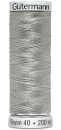 Maschinenstickfaden Rayon 40, 200m Fb. 1236 Hellgrau