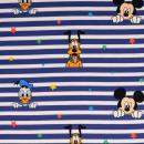 Baumwolljersey Disney Mickey & Pluto Streifen