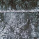 Baumwoll French Terry Batik schwarz
