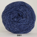 Organic Trio Hjertegarn Blau Wolle Baumwolle Seide Mischgarn