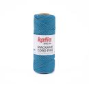 Dünnes Seilgarn aus100% Recycling-Material Macramé Cord Fine Fb.210 Himmelsblau