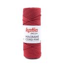 Dünnes Seilgarn aus100% Recycling-Material Macrame Cord Fine Fb. 216 Orientrot von Katia