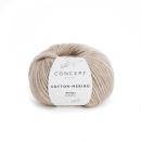 Baumwollgarn Cotton-Merino 70% Baumwolle - 30% Schurwolle Fb. 104 Beige von Katia