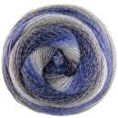 Gomitolo Versione Dochtgarn mit Farbverlauf Fb. 455 Blau-grau