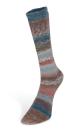 Sockenwolle 4-fach Carnival Socks Fb. 2 Natur-rose-blau von Laines du Nord