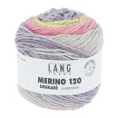 Merino 120 degrade FB. Flieder-rosa-gelb von Langyarns