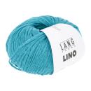 Bändchengarn Lino 100% Leinen Fb. 79 Türkis von Langyarns