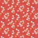 Baumwolle Patchworkstoff 2336-R Makower Michiko Blushclover rot