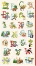 Patchworkbaumwolle ABC Panelstoff Alphabet von Makower