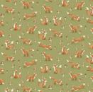 Patchworkbaumwolle Fox Tales Green 98-G Makower
