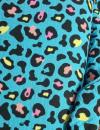 Musselin Stoff Neon Leo Print