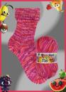 Opal Sockenwolle 4-fach Funny Fruits Fb. 11410 Himbeerebussi