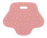 Opry Beißring Tierpfote mit Noppen 68x57mm rosa