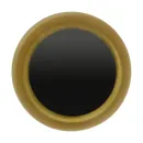 Tieraugen 10mm schwarz und durchsichtig gold