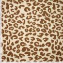 Strickstoff polyester leopard jacquard weave teddy