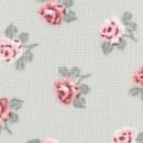 Poppy Poplin Romantic flower Blumen auf rauchmint