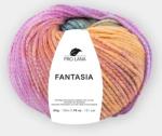 Fantasia Merino-Kettgarn Fb. 186 Orange-Pink-grün von Pro Lana