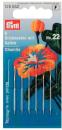 6 Sticknadeln mit Spitze Chenille No. 22