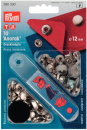 Prym Anorak Druckknöpfe 12 mm silberfarbig