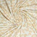 Canvas Baumwolle Webware Leo-Optik Fb. creme-beige
