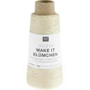 Creative Make It Blümchen Pailleten-Beilaufgarn Fb. 5 Natur